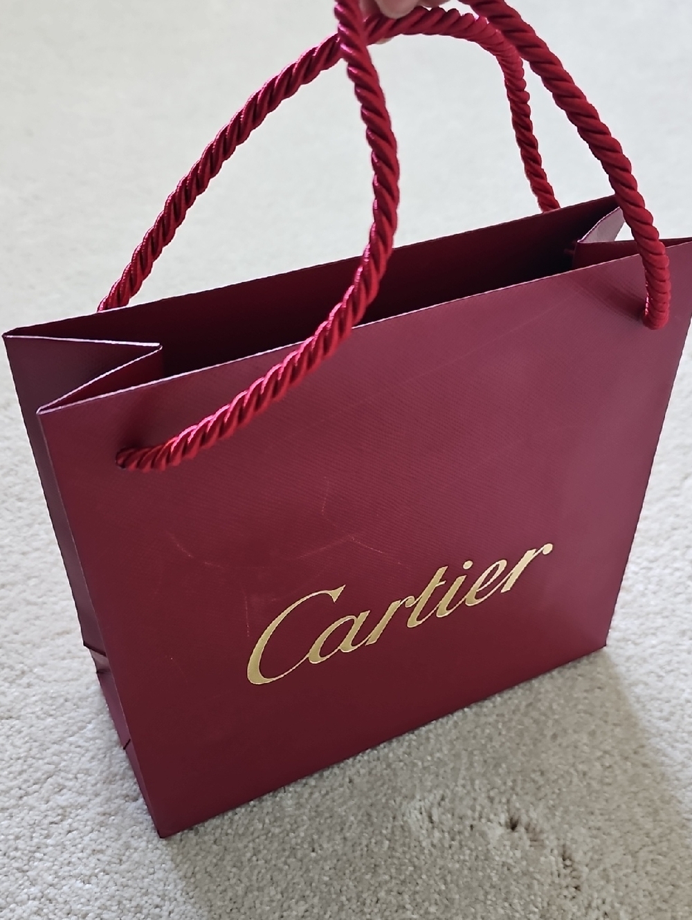Cartier (Gold Logo) Small Paper Shopping Bag